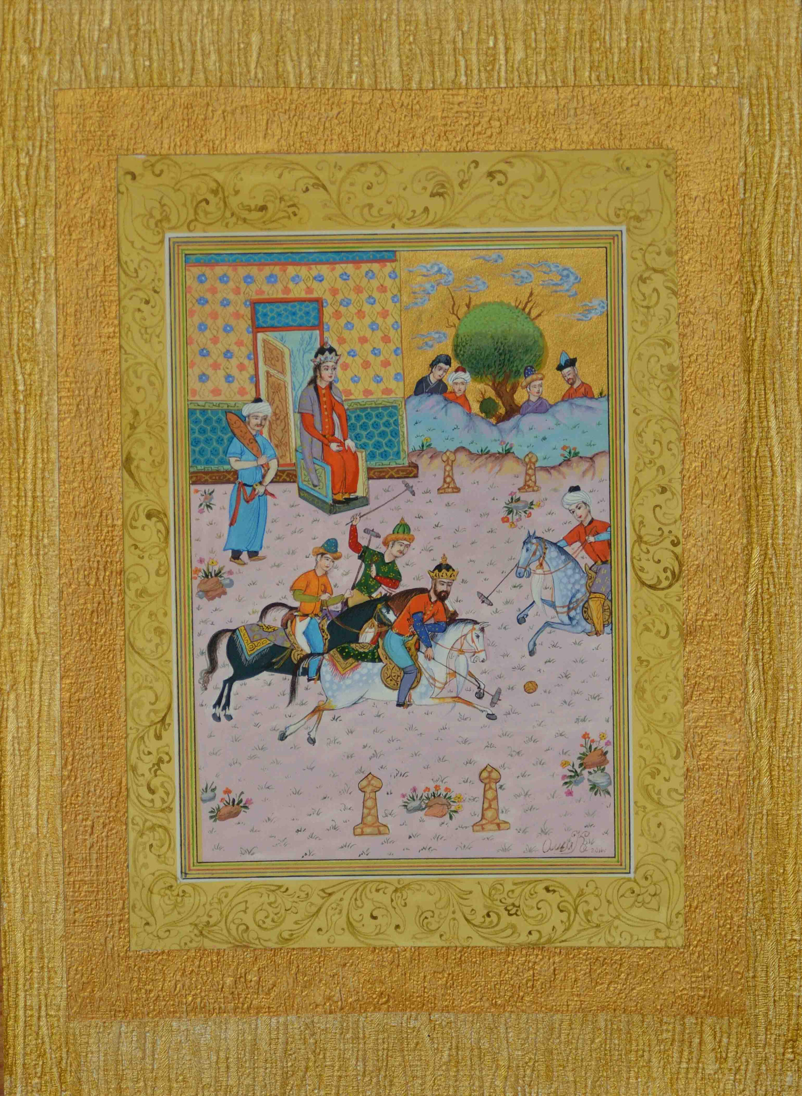 Olim Kamolzoda is the Honoured Artist of the Republic of Tajikistan. Photo of Olim Kamolzoda sitting at the desk in his workshop. He is the Honoured Artist of the Republic of Tajikistan, a Member of the Union of Artists of the Republic of Tajikistan, and a Specialist of the Miniature Art. Studying the specifics of the work